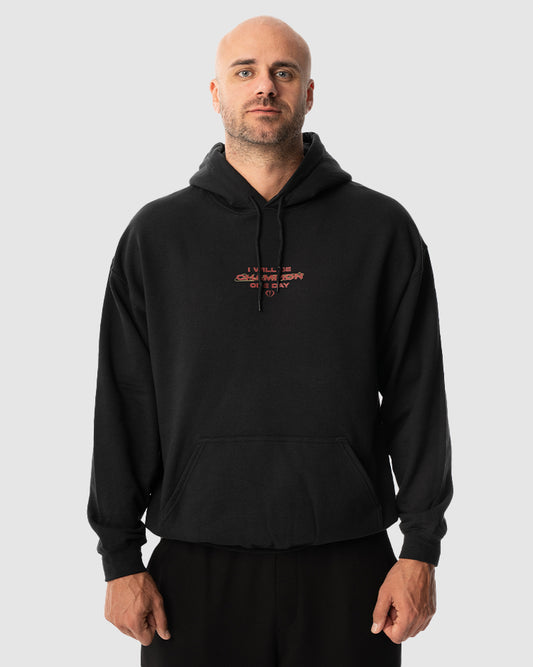 Aleksandar Rakic trägt das schwarze JUST DSRPT Standard Affirmation Shirt